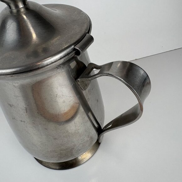 Oneida 18/8 Stainless Steel Coffee/Tea Pot Hinged Lid 8” Vintage Japan - Picture 10 of 10